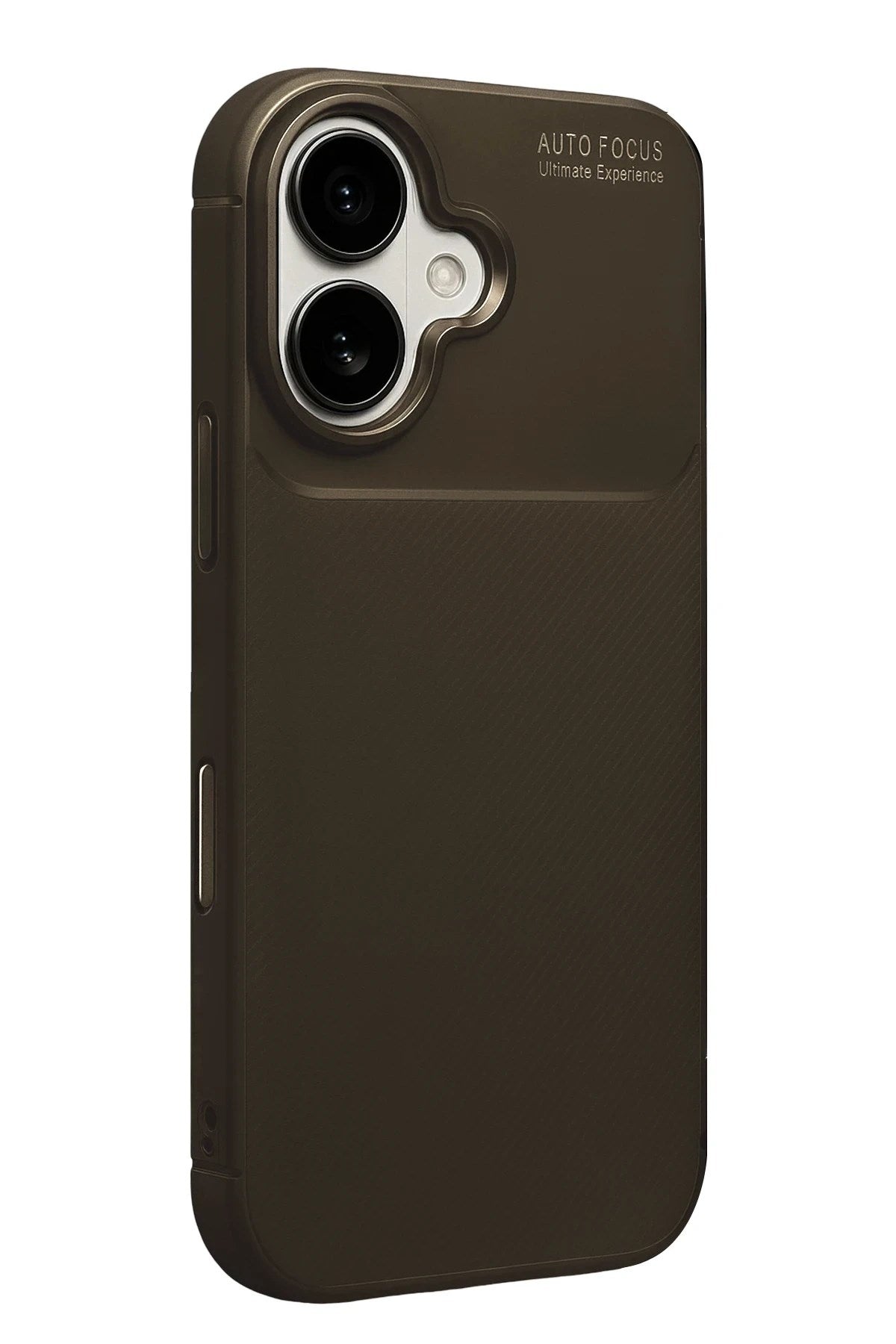Mey İthalat® iPhone 17 Auto Focus Karbon Kapak - Kahverengi