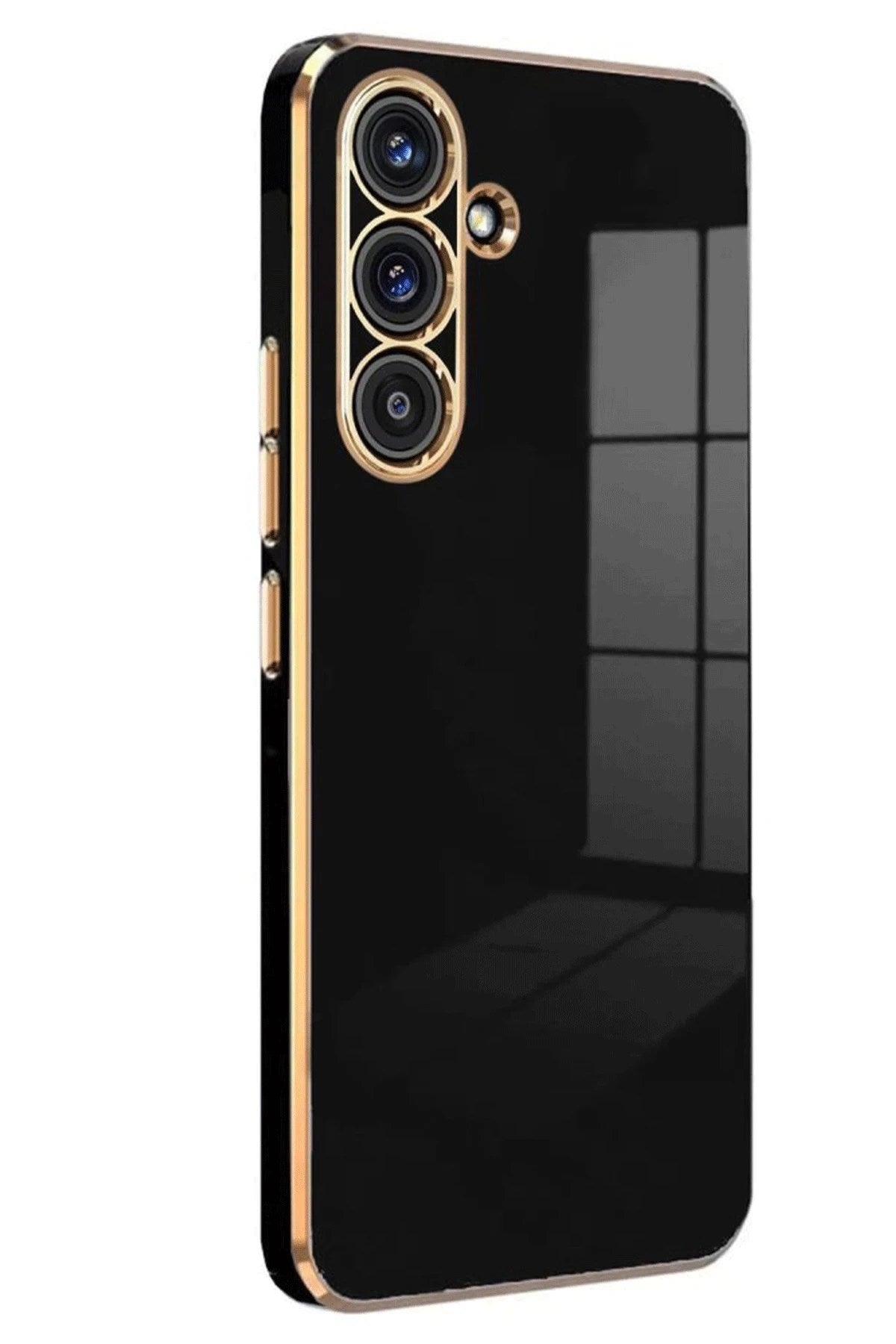 Mey İthalat® Samsung Galaxy A16 5G Kılıf Volet Silikon - Siyah