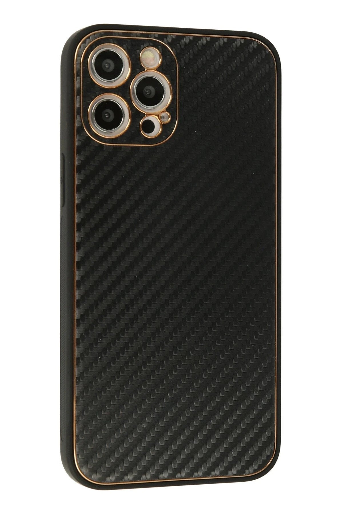Mey İthalat® iPhone 12 Pro Kılıf Coco Karbon Silikon - Siyah