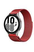 Mey İthalat® Watch 20mm Metal Mıknatıslı Kordon - Kırmızı