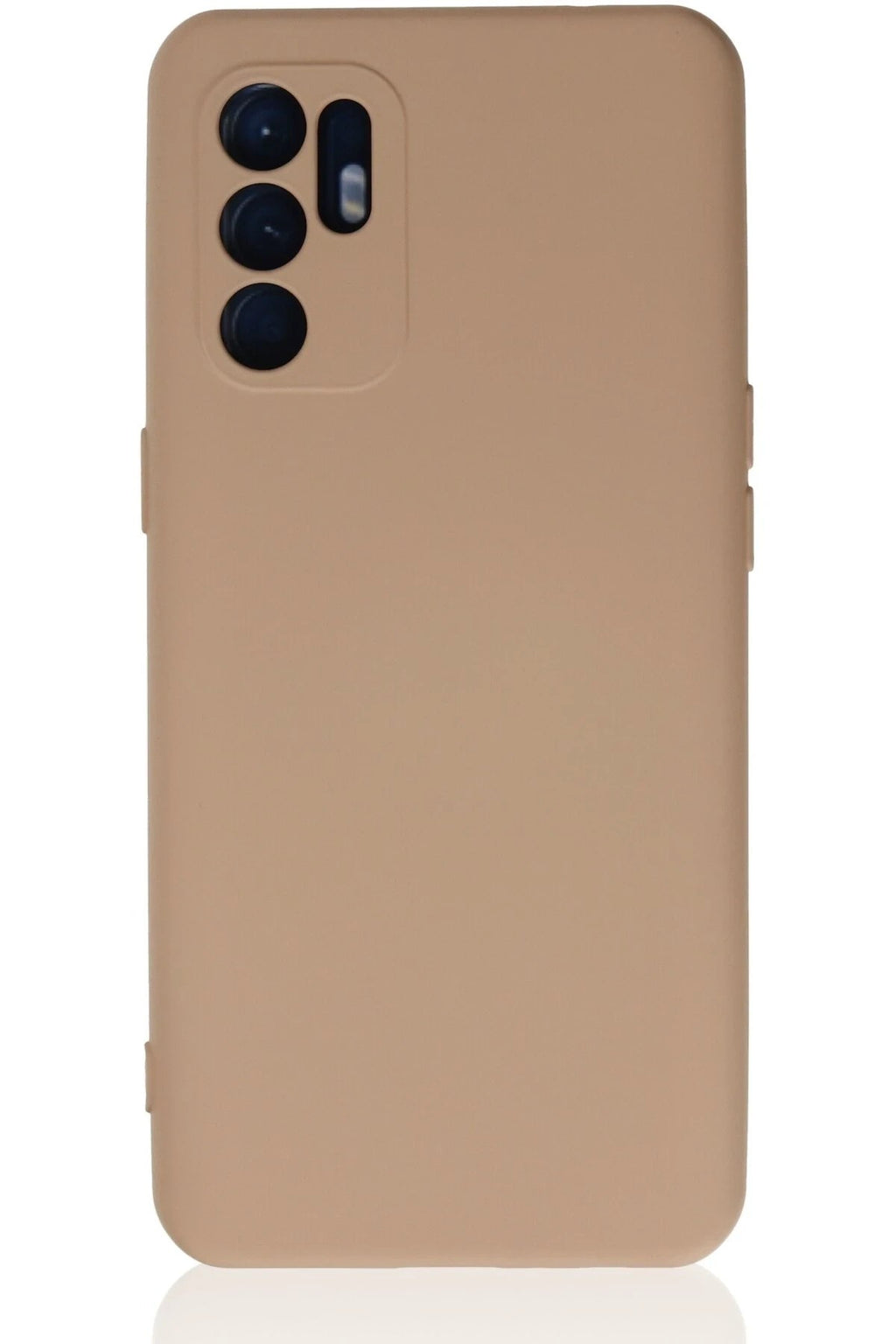 Mey İthalat® Reno 6 Kılıf Nano içi Kadife Silikon - Pudra