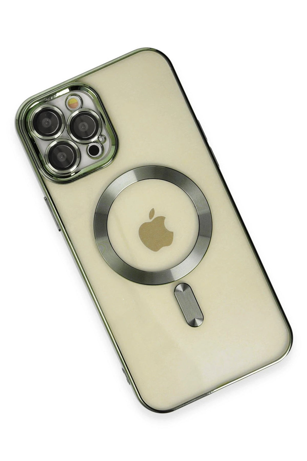 Mey İthalat® iPhone 12 Pro Max Kılıf Kross Magneticsafe Kapak - Koyu Yeşil