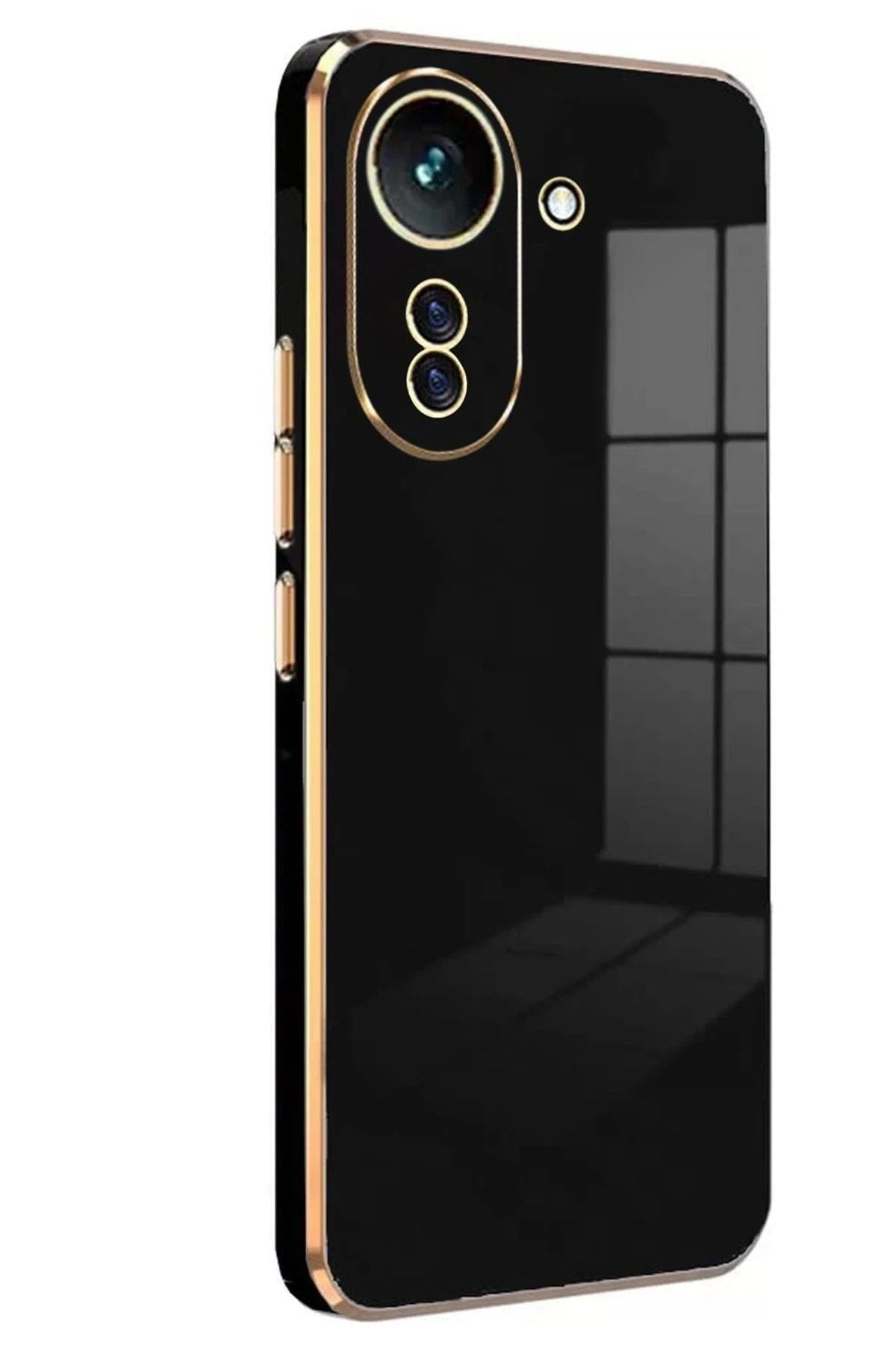 Mey İthalat® Redmi 13C Kılıf Volet Silikon - Siyah