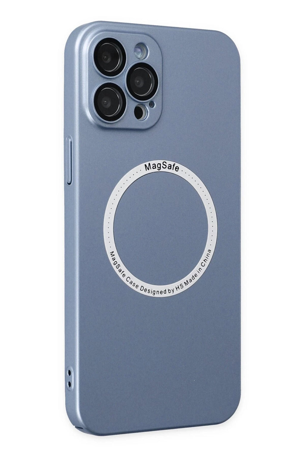 Mey İthalat® iPhone 12 Pro Kılıf Jack Magneticsafe Lens Silikon - Sierra Blue