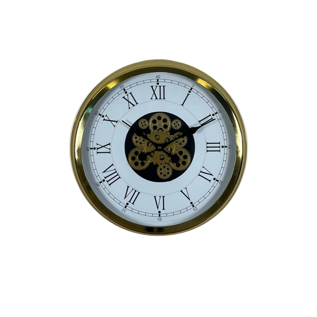 Luxury Gold 60 Cm Çarklı Duvar Saati