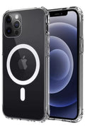 Mey İthalat® iPhone 12 Kılıf Magneticsafe Şeffaf Silikon - Şeffaf