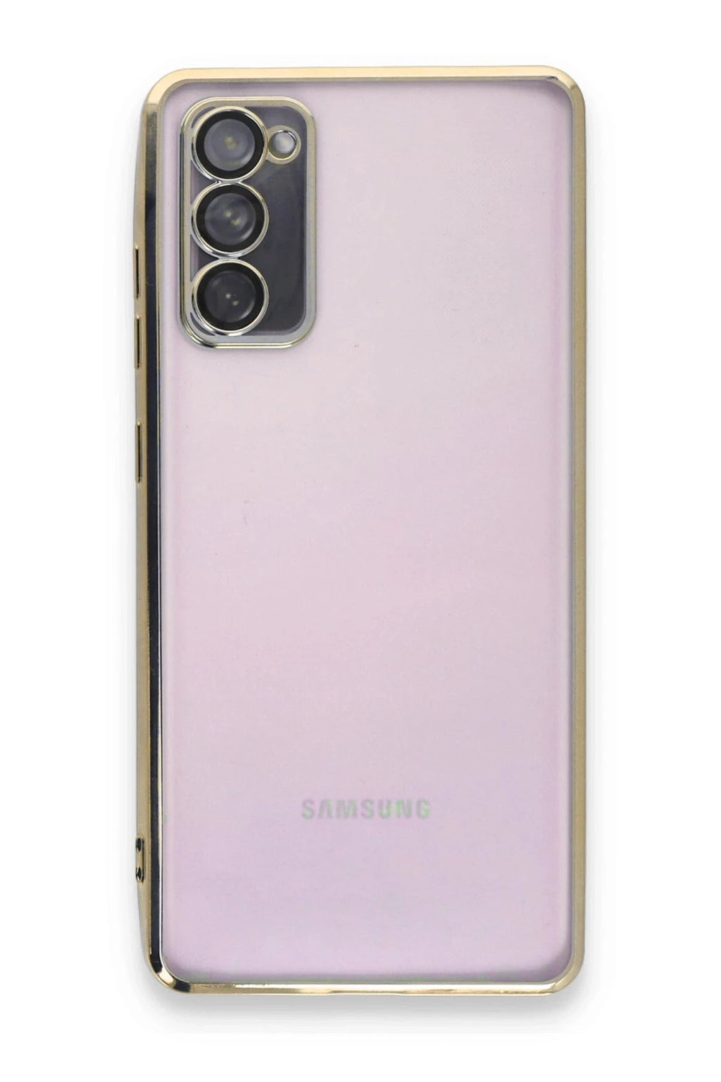 Mey İthalat® Samsung Galaxy S20 FE Kılıf Lensli Silikon - Gold