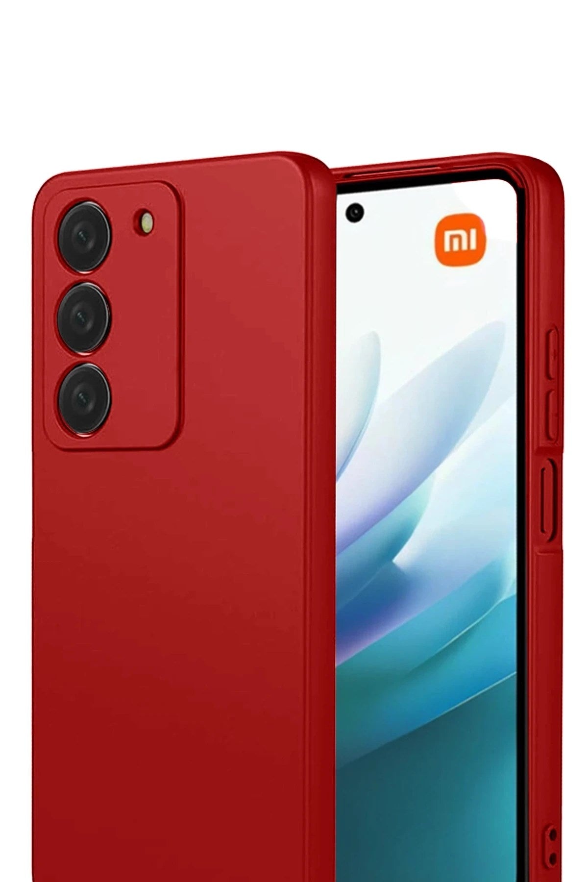 Mey İthalat® Redmi 15 4G First Silikon - Kırmızı
