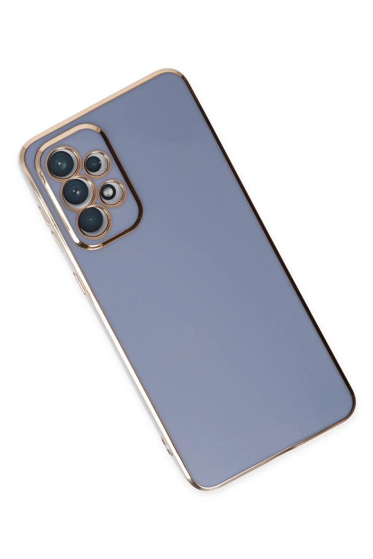 Mey İthalat® Samsung Galaxy A73 5G Kılıf Volet Silikon - Mavi