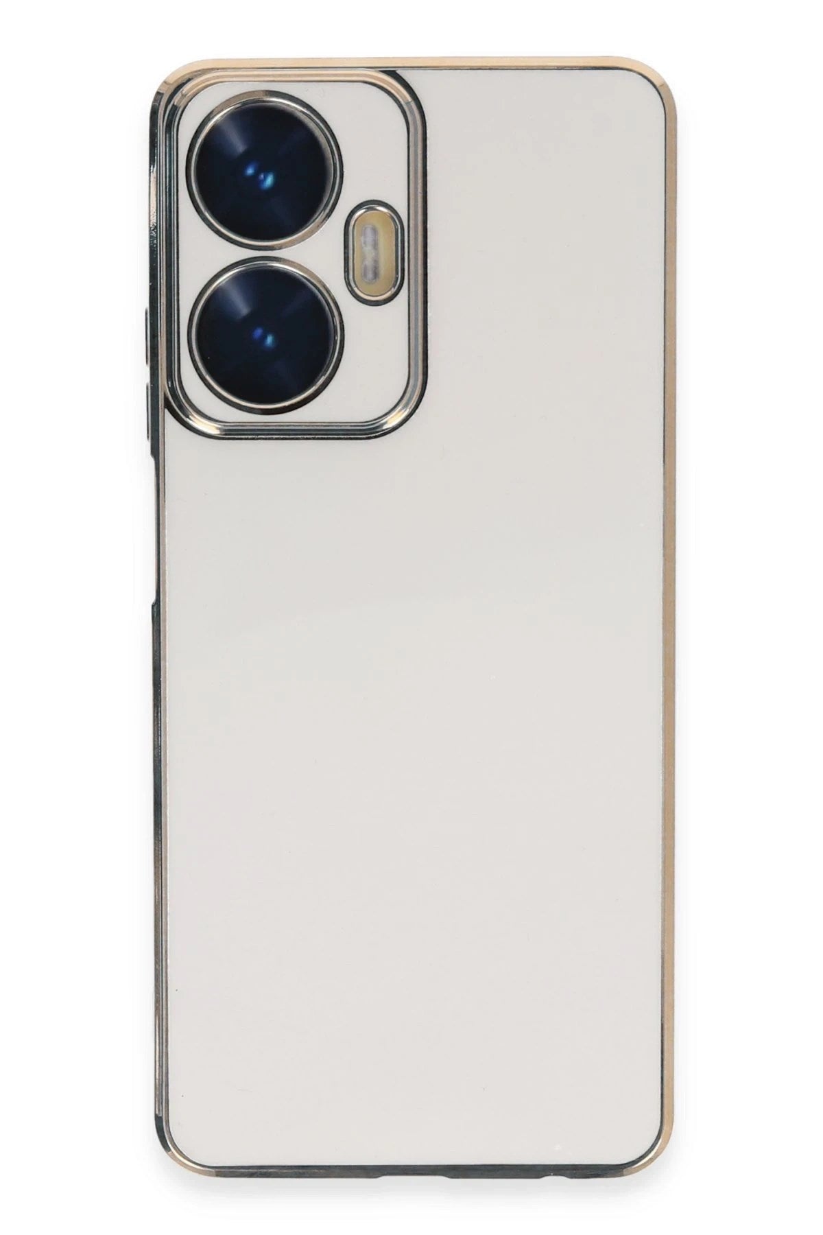 Mey İthalat® Realme C55 Kılıf Volet Silikon - Beyaz