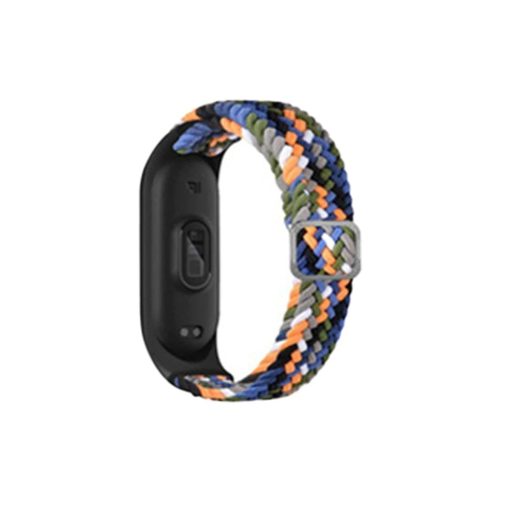 Mey İthalat® Mi Band 7 Star Kordon - Gri-Turuncu