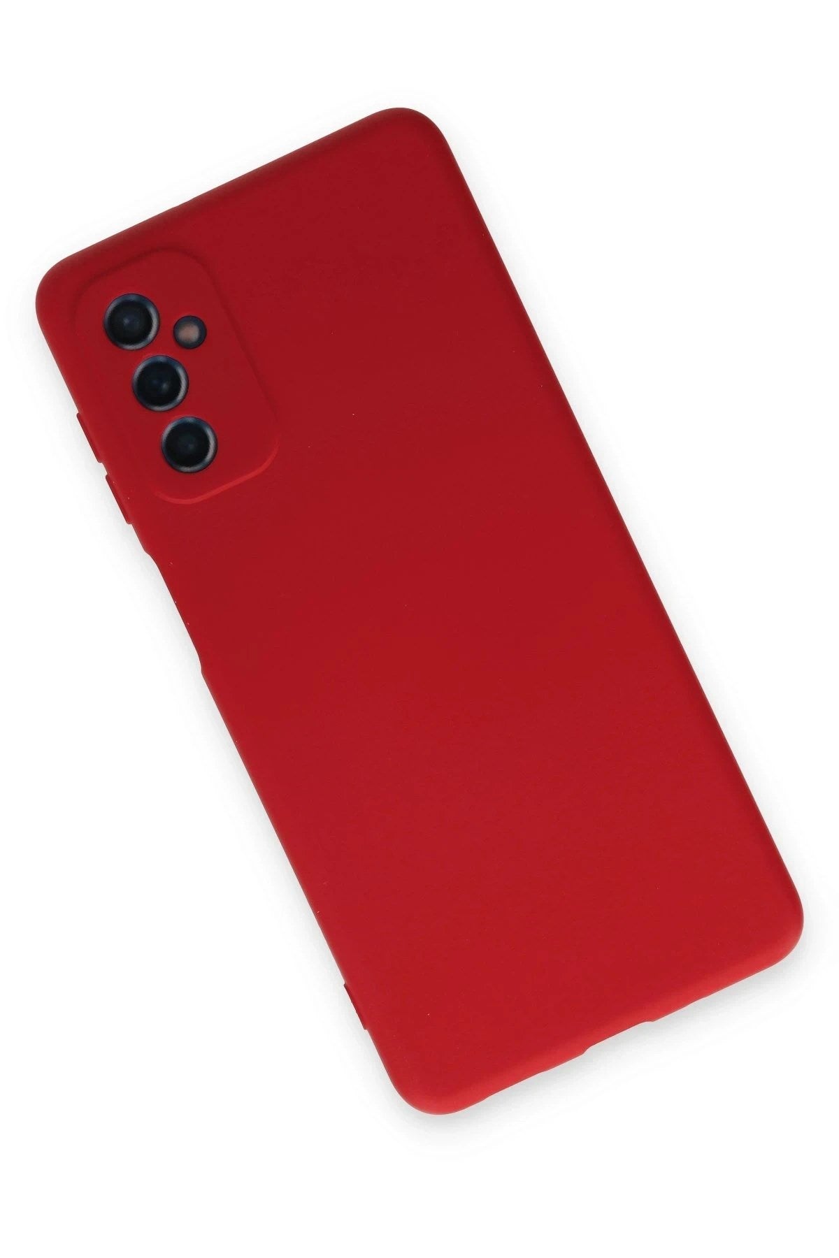 Mey İthalat® Samsung Galaxy M52 5G Kılıf Nano içi Kadife Silikon - Kırmızı