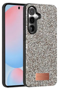 Mey İthalat® Samsung Galaxy S24 Plus Bright Simli Kapak - Gümüş