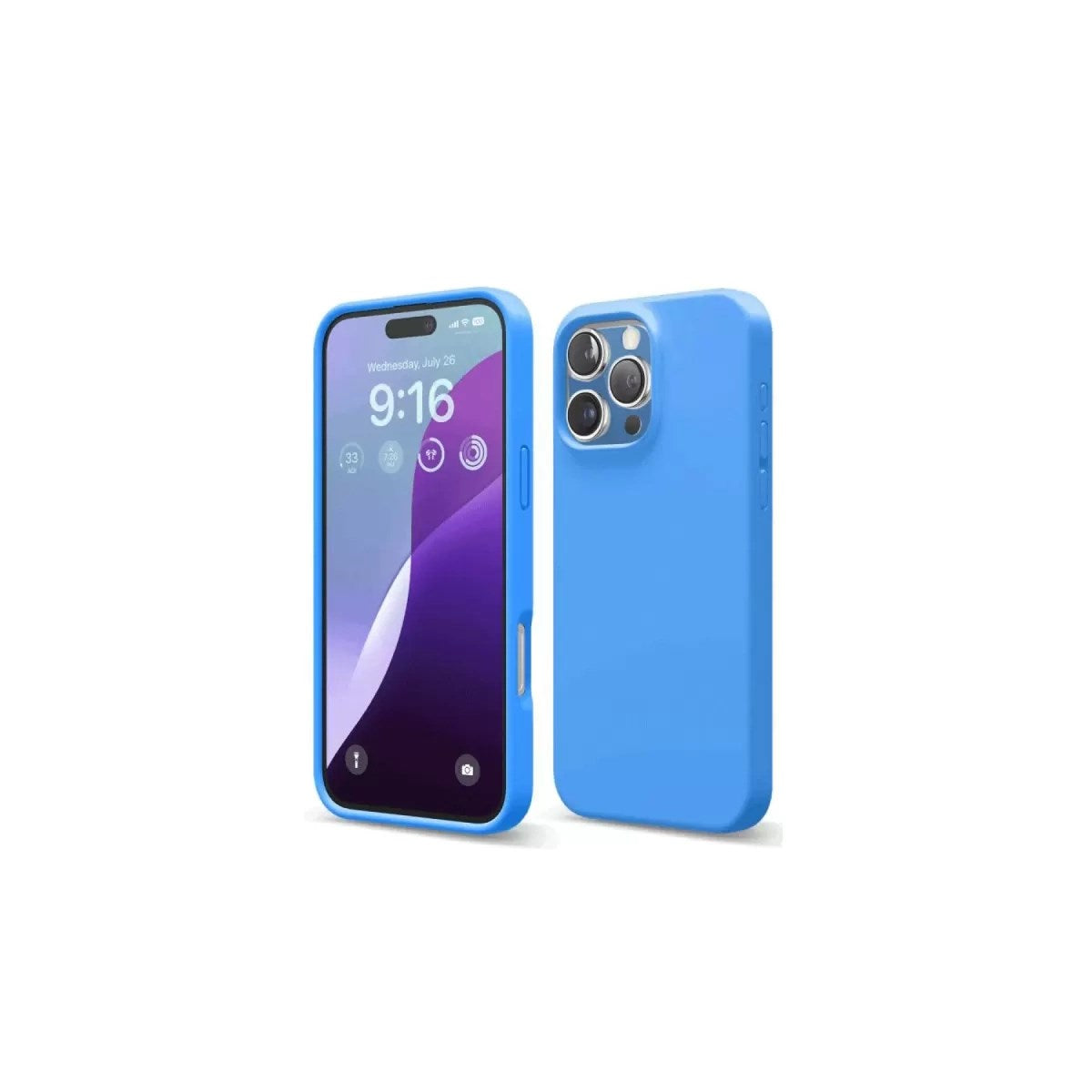 Mey İthalat® iPhone 16 Pro Kılıf First Silikon - Mavi