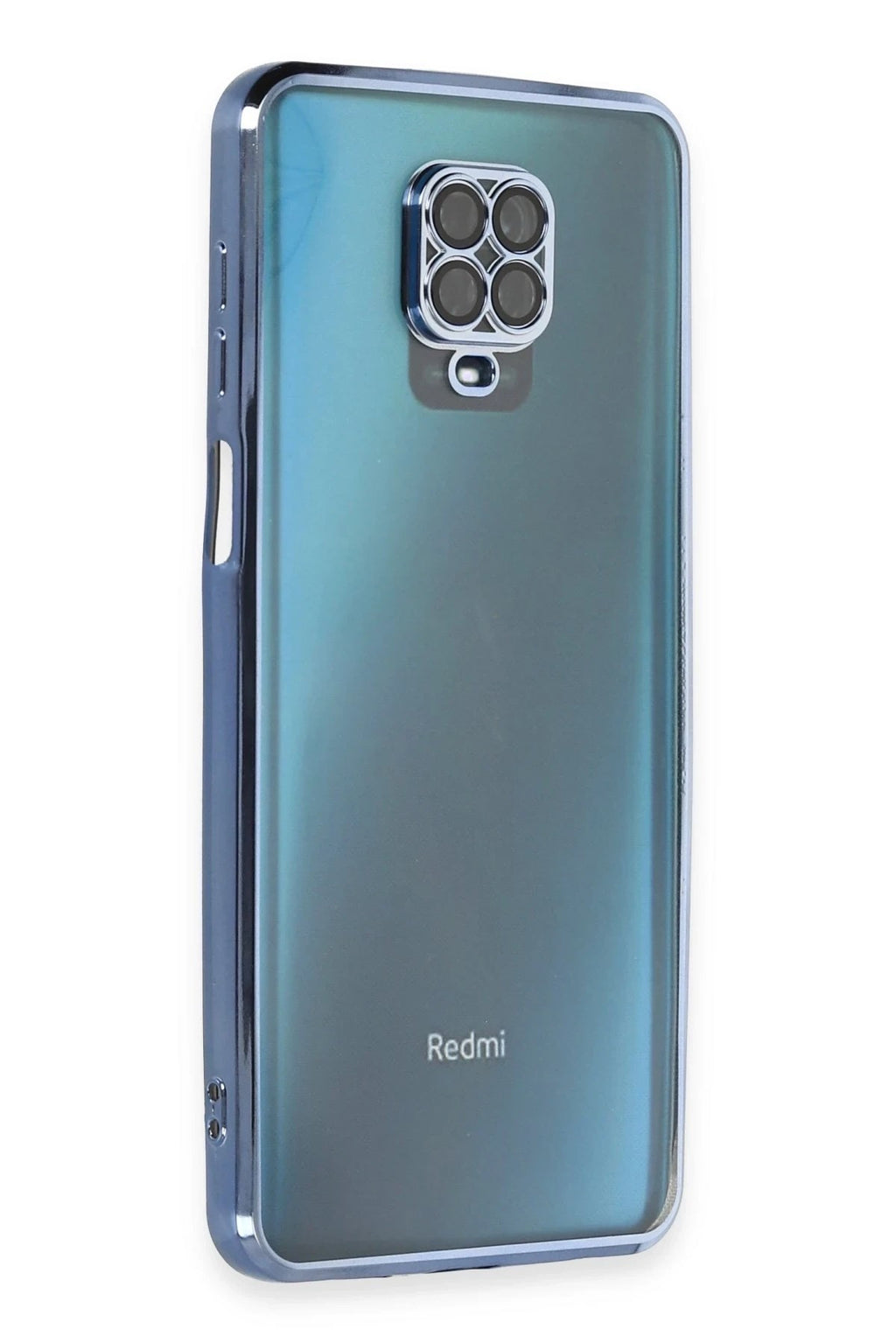 Mey İthalat® Redmi Note 9 Pro Kılıf Lensli Silikon - Açık Mavi