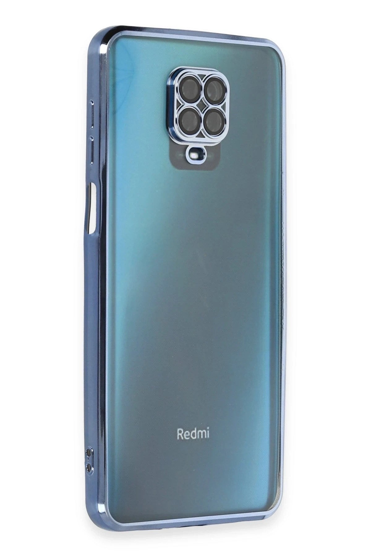 Mey İthalat® Redmi Note 9 Pro Kılıf Lensli Silikon - Açık Mavi