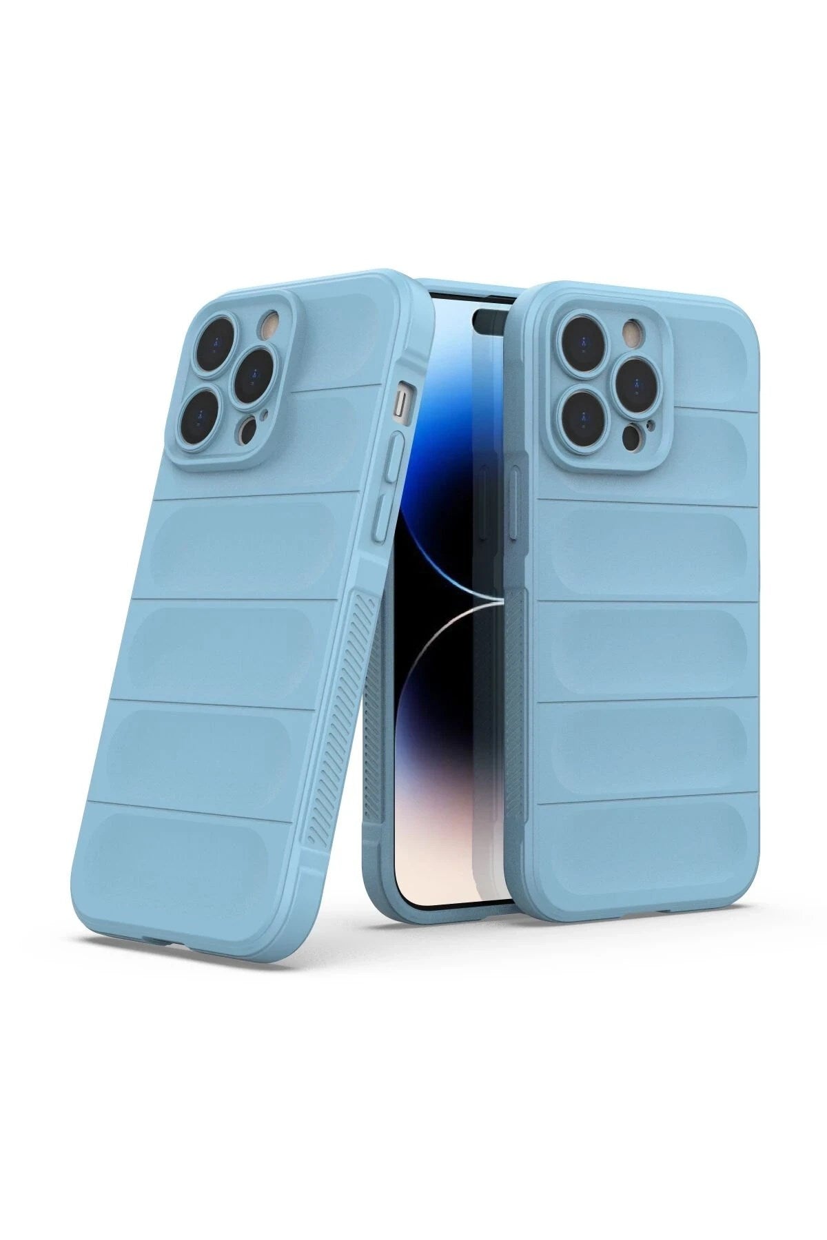 Mey İthalat® iPhone 14 Pro Kılıf Optimum Silikon - Sky Blue