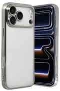 Mey İthalat® iPhone 17 Pro Max Lensli Silikon - Gümüş