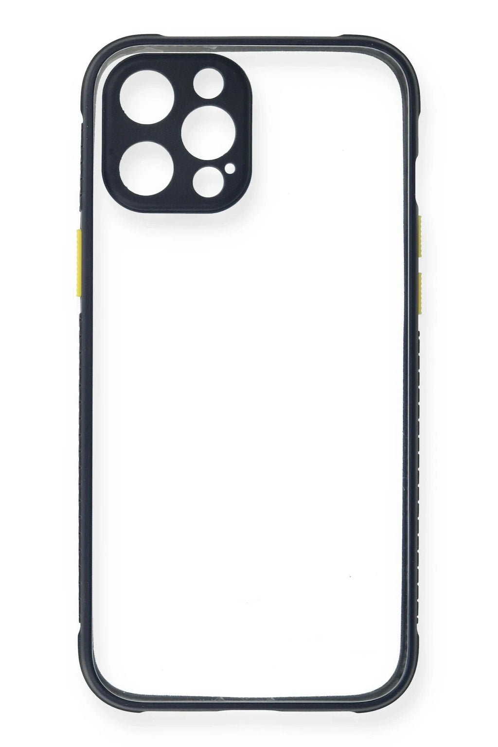 Mey İthalat® iPhone 12 Pro Kılıf Miami Şeffaf Silikon - Lacivert