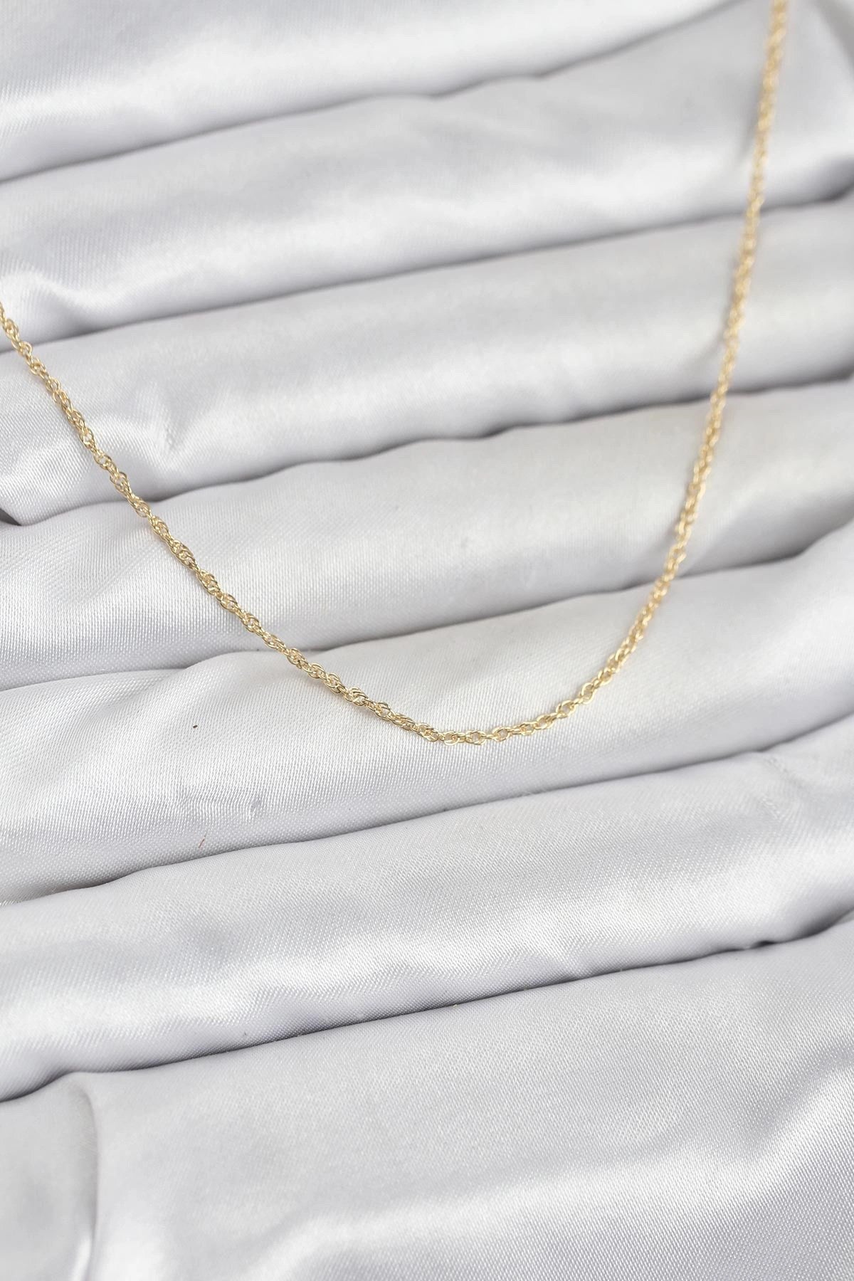 Mey İthalat® CM 14K Gold Renk Burgu Model 60 cm Kadın Kolye