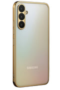Mey İthalat® Samsung Galaxy A34 5G Kılıf Lensli Silikon - Gold