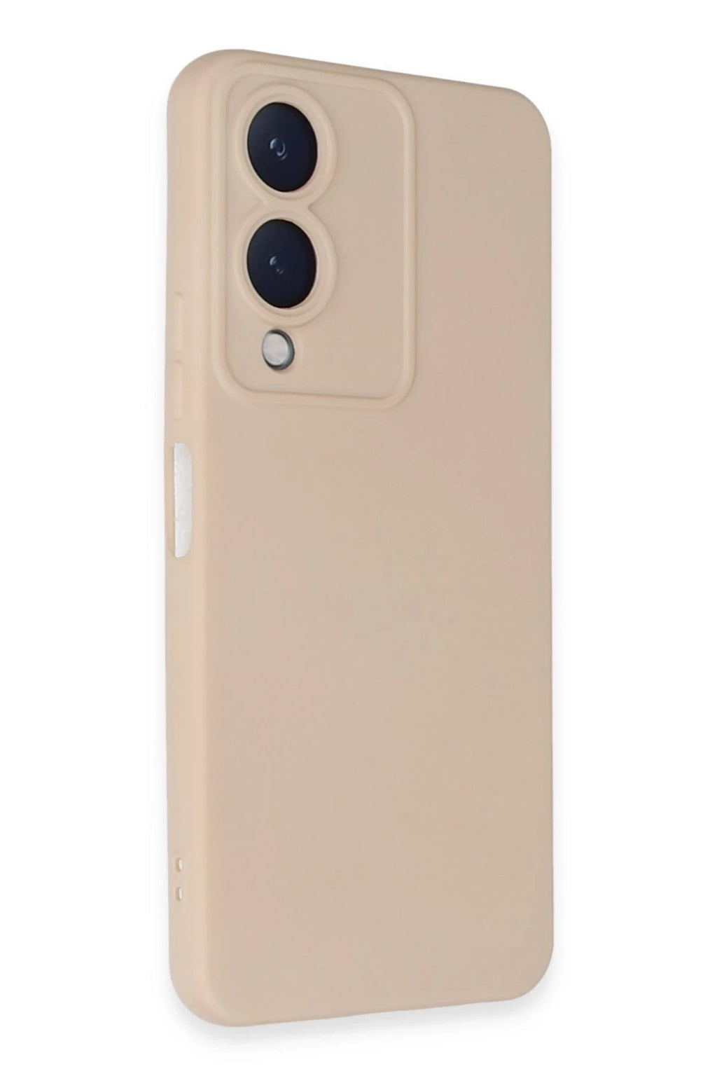 Mey İthalat® Vivo Y17S Kılıf Nano içi Kadife Silikon - Pudra
