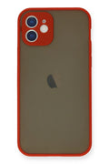Mey İthalat® iPhone 12 Mini Kılıf Montreal Silikon Kapak - Kırmızı