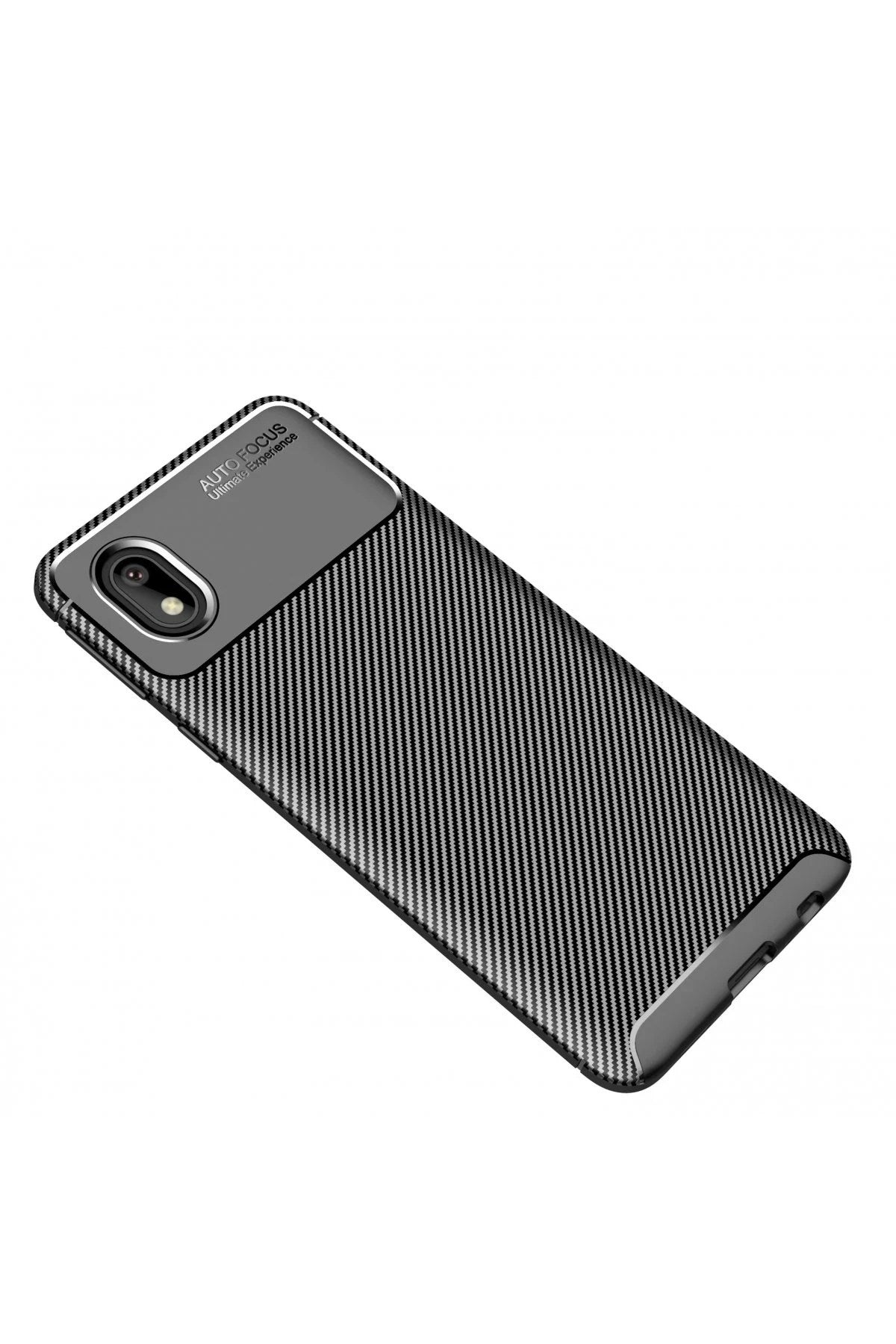Mey İthalat® Samsung Galaxy A01 Core Kılıf Auto Focus Karbon Kapak - Siyah