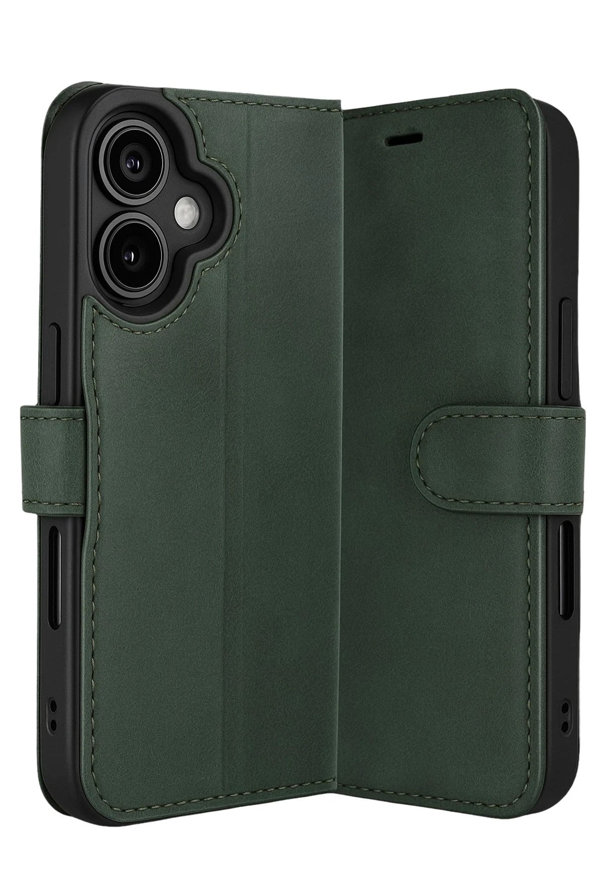 Mey İthalat® iPhone 17 Trend S Plus Kapaklı Kılıf - Yeşil