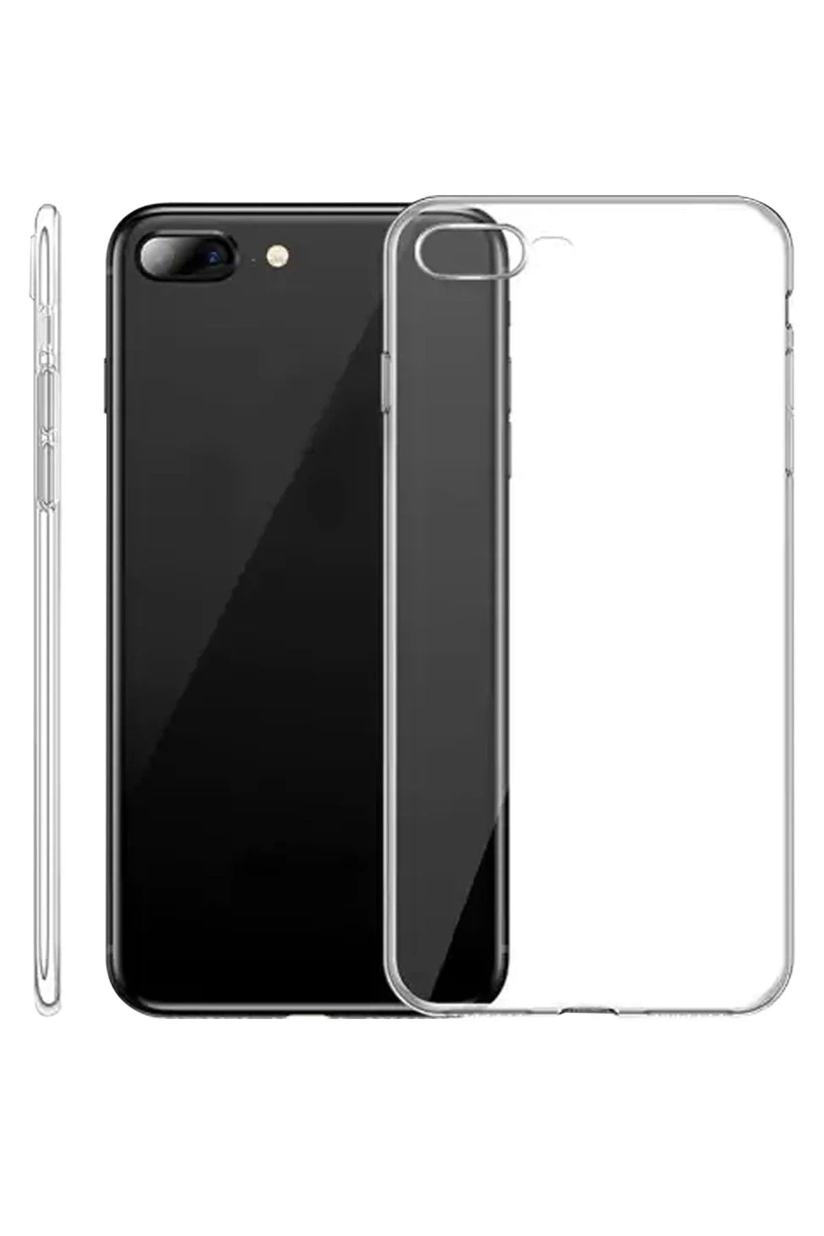 Mey İthalat® iPhone 8 Plus Kılıf Lüx Şeffaf Silikon