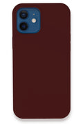 Mey İthalat® iPhone 12 Kılıf Lansman Legant Silikon - Bordo