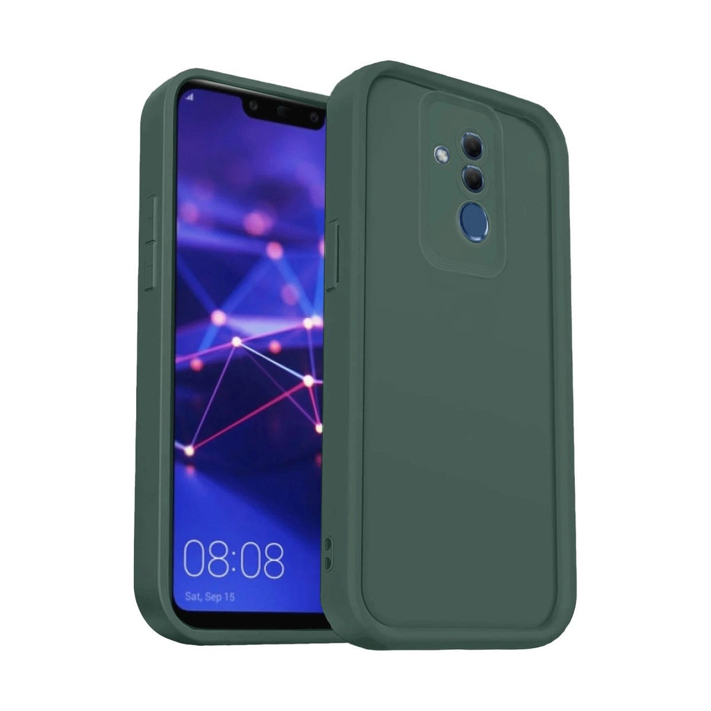 Mey İthalat® Huawei Mate 20 Lite Kılıf Viera Silikon - Koyu Yeşil