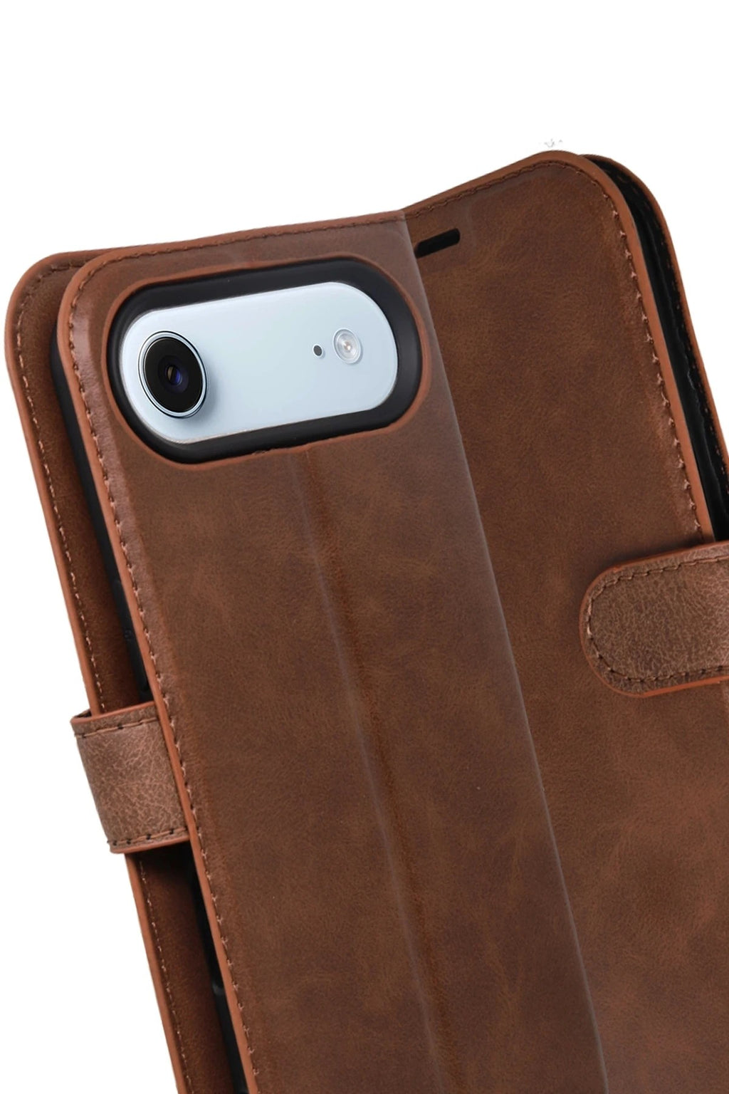 Mey İthalat® iPhone 17 Air Trend S Plus Kapaklı Kılıf - Taba
