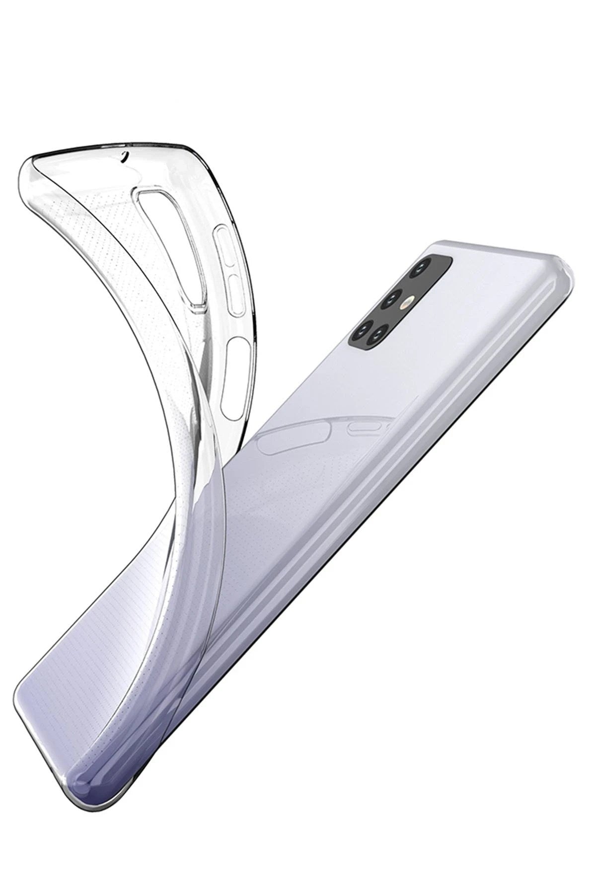 Mey İthalat® Samsung Galaxy M31S Kılıf Lüx Şeffaf Silikon
