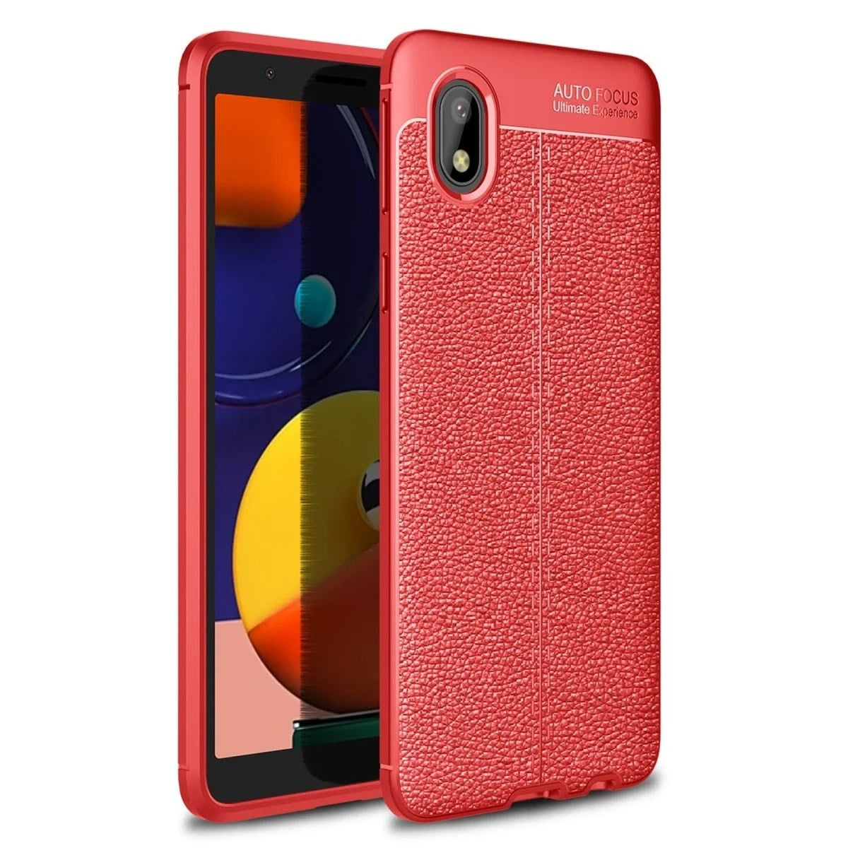 Mey İthalat® Samsung Galaxy A01 Core Kılıf Auto Focus Kapak - Kırmızı