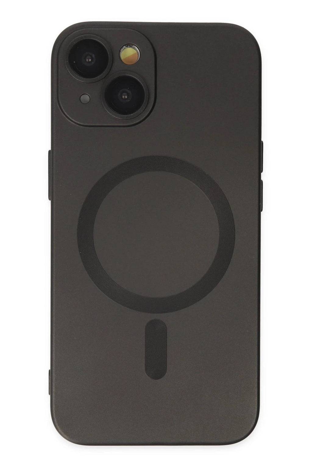 Mey İthalat® iPhone 14 Plus Kılıf Moshi Lens Magneticsafe Silikon - Siyah