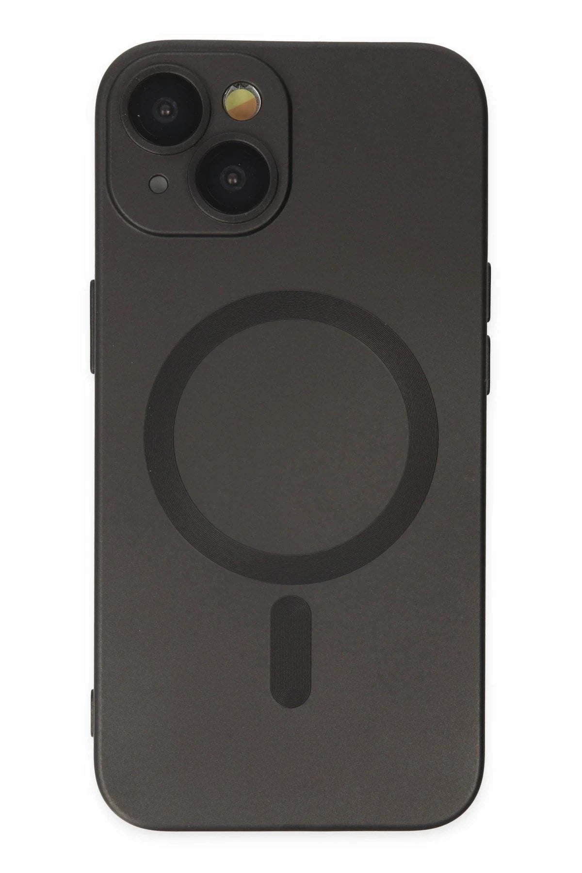 Mey İthalat® iPhone 14 Plus Kılıf Moshi Lens Magneticsafe Silikon - Siyah