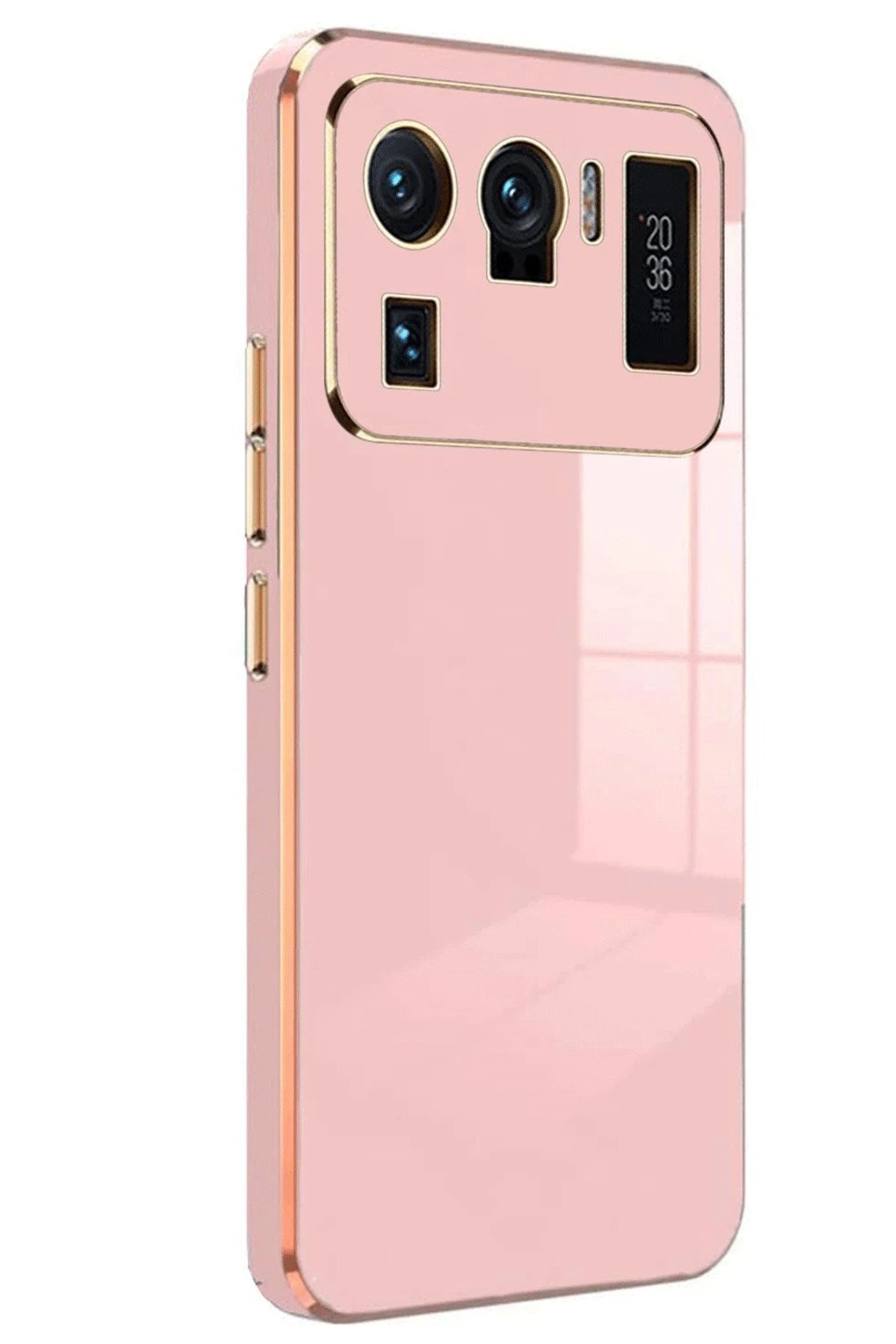 Mey İthalat® Mi 11 Ultra Kılıf Volet Silikon - Pembe