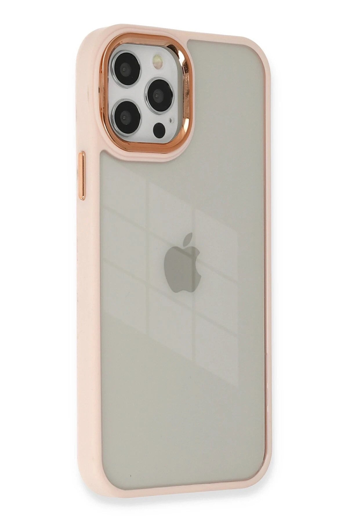 Mey İthalat® iPhone 12 Pro Max Kılıf Dora Kapak - Pudra
