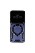 Mey İthalat® Poco C61 Kılıf Joy Lens Standlı Kapak - Lacivert