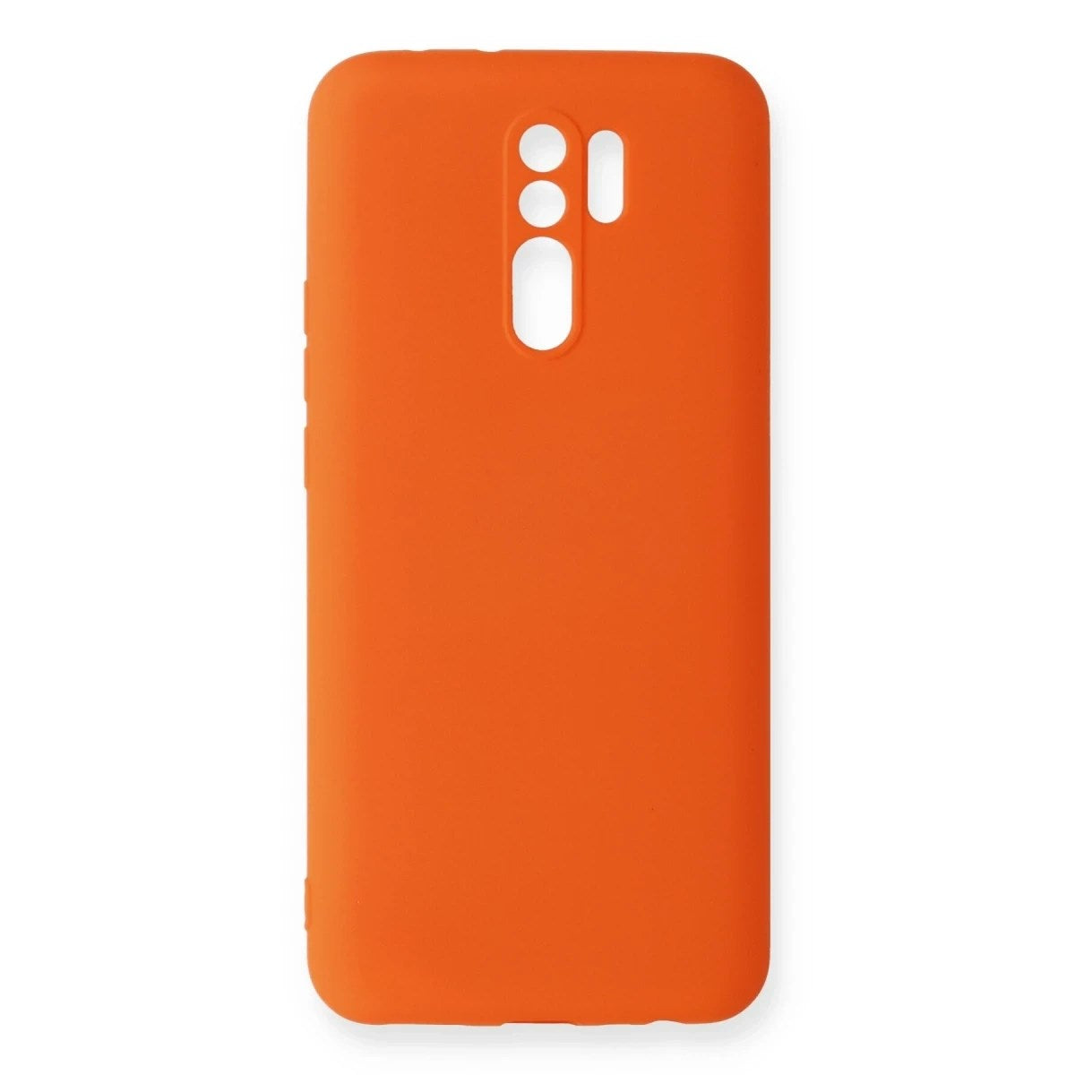 Mey İthalat® Redmi 9 Kılıf Nano içi Kadife Silikon - Turuncu
