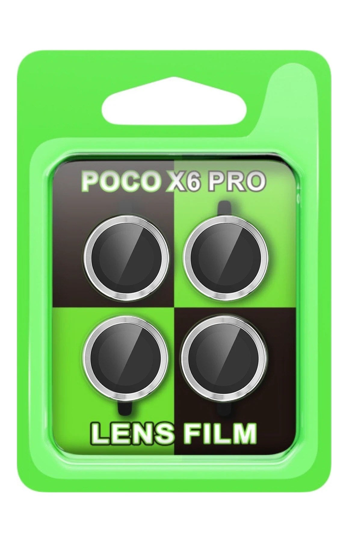 Mey İthalat® Poco X6 Pro Raze Metal Kamera Lens - Gümüş