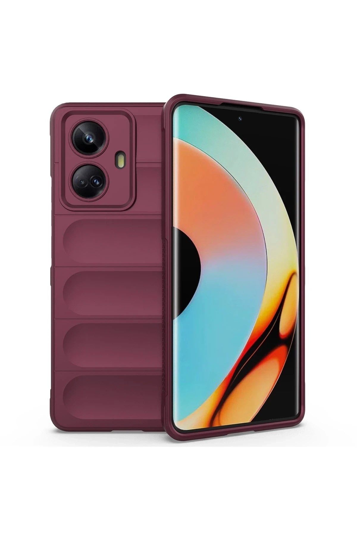 Mey İthalat® Realme 10 Pro 5G Kılıf Optimum Silikon - Bordo