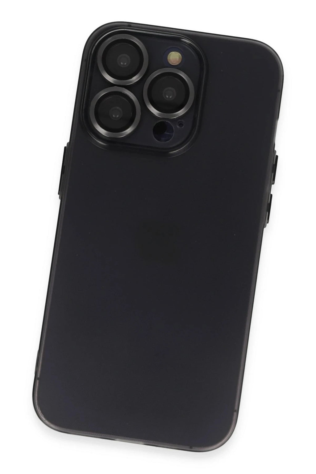 Mey İthalat® iPhone 13 Pro Max Kılıf Luko Lens Silikon - Siyah