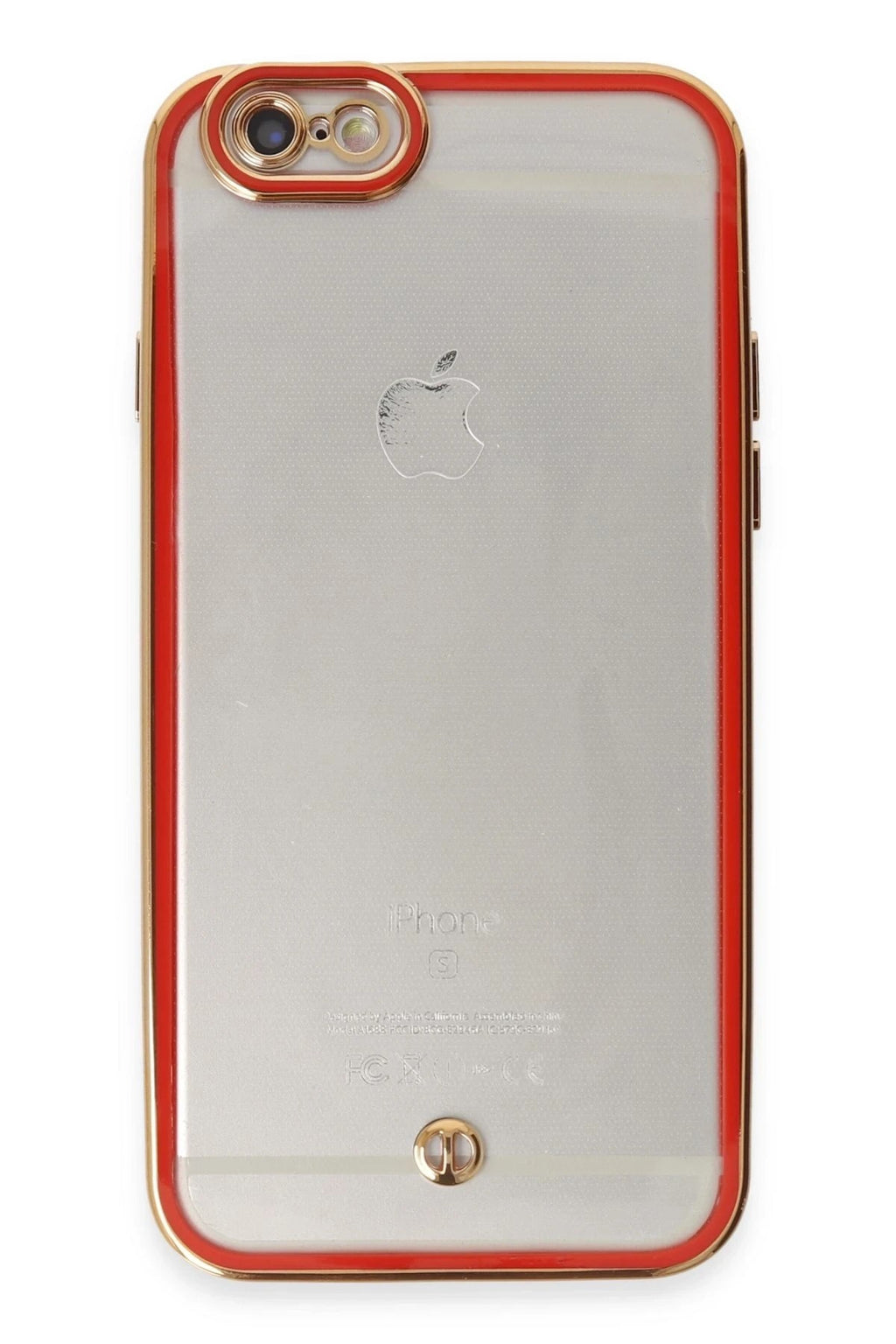 Mey İthalat® iPhone 6 Kılıf Liva Lens Silikon - Kırmızı