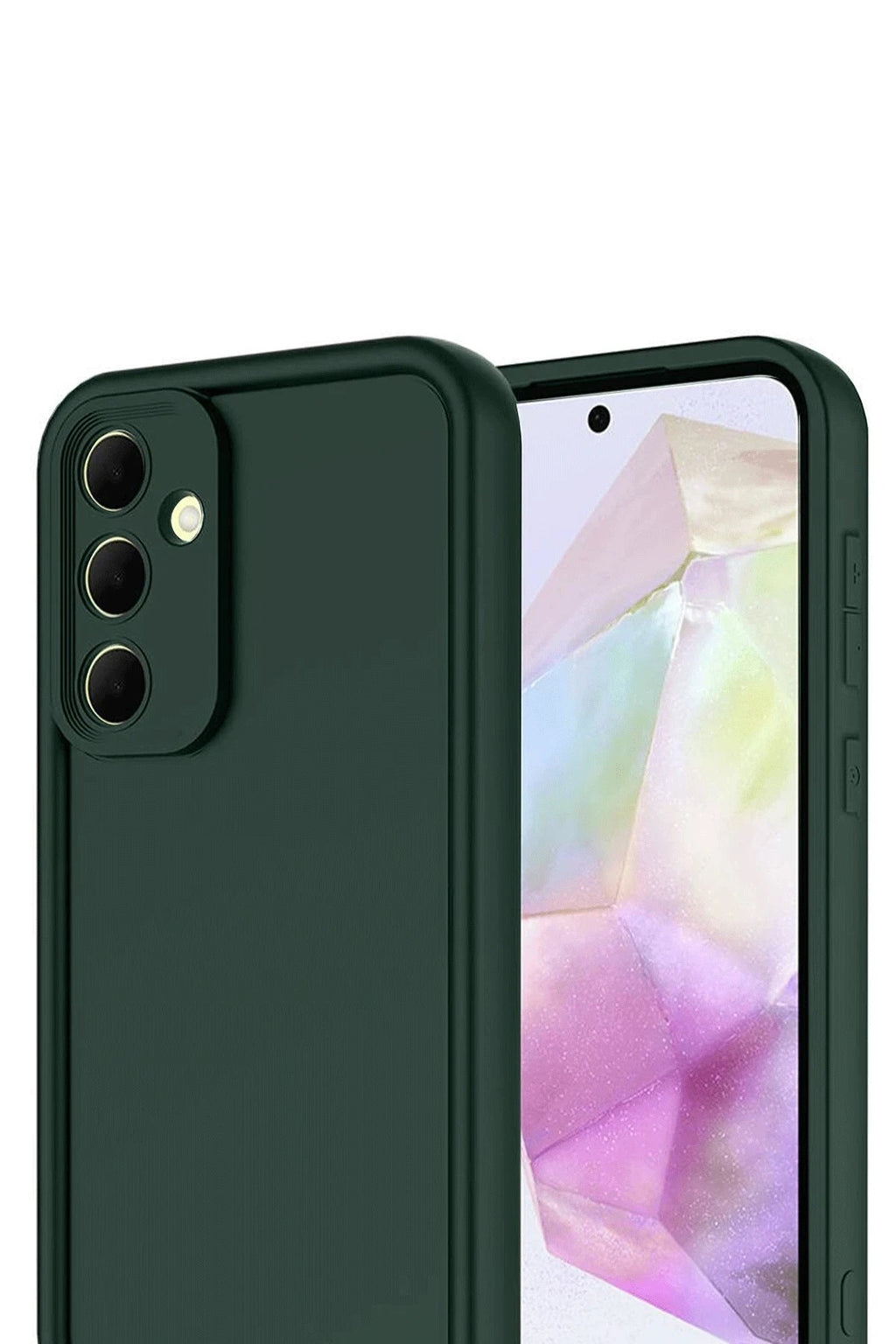 Mey İthalat® Samsung Galaxy A17 5G Viera Silikon - Koyu Yeşil