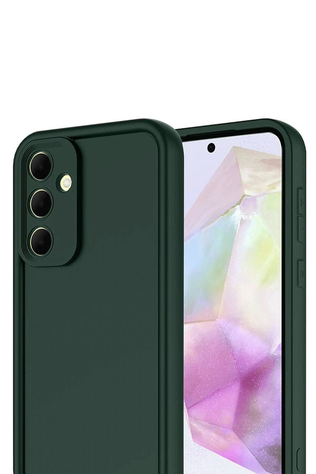 Mey İthalat® Samsung Galaxy A17 5G Viera Silikon - Koyu Yeşil
