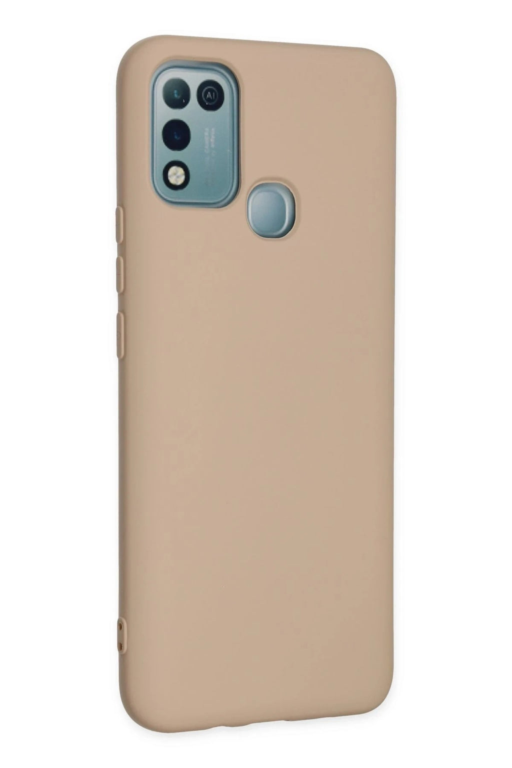 Mey İthalat® İnfinix Hot 10 Play Kılıf Nano içi Kadife Silikon - Pudra
