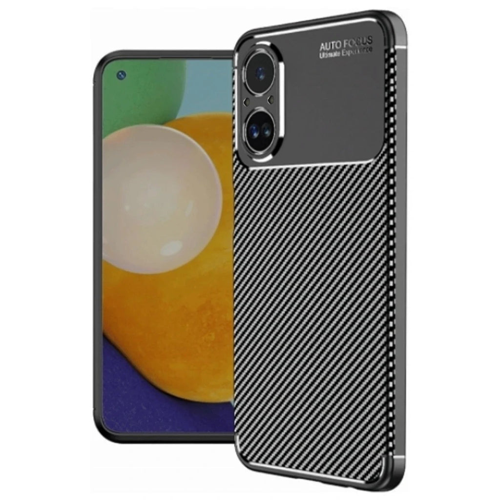 Mey İthalat® Realme 12 Lite Kılıf Auto Focus Karbon Kapak - Siyah