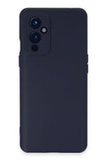 Mey İthalat® One Plus 9 Kılıf Nano içi Kadife Silikon - Lacivert